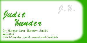 judit wunder business card